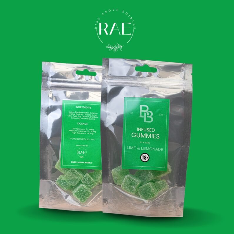 B&B - Infused Gummies - Lime & Lemonade [10 x 15mg]